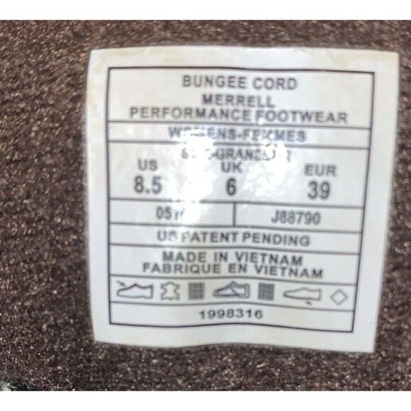 Merrell Moab Bungee Cord Women’s J88790 Brown Ankle Hiking Boots Size 8.5 trail - Picture 12 of 12